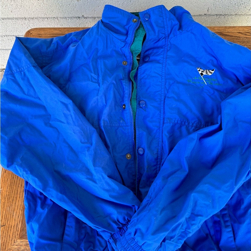 Blue windbreaker vintage jacket